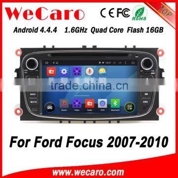 Wecaro WC-FU7608 Android 4.4.4 car dvd player 2 din for media for ford focus 2007 - 2010 TV tuner