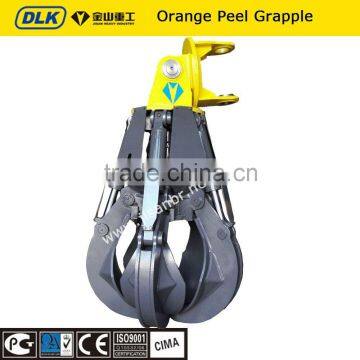 excavator scrap grab/ grapple mechanical /hydraulic rotational orange peel grab
