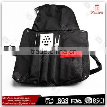 Wooden Handle Bbq Set With Apron,glove photo-2