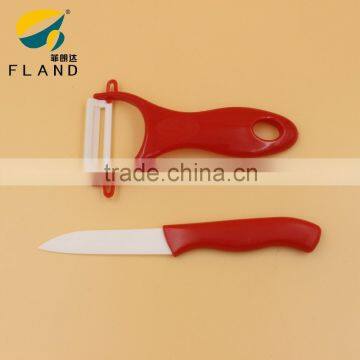 Good Quality Colorful 2pcs Set Knife and Peeler Set/ceramic Knife Set photo-3