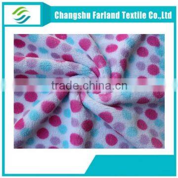 Colorful Dots Coral Fleece Fabric for Couple Pajama,embroidered Curtain Fabric photo-2