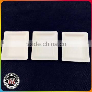 Hot sale white disposable bagasse sauce samll plates