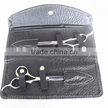 2 scissors holder black color barber kits