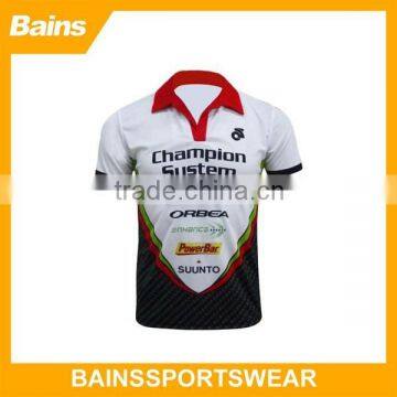 private label racing polo shirts sublimation