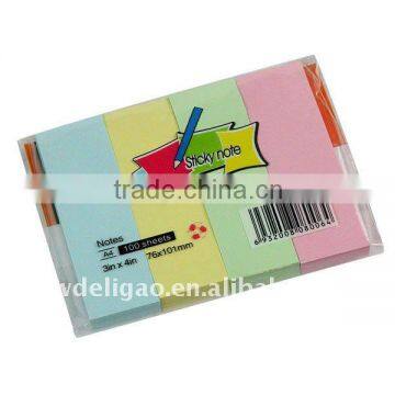 Color Removable Shaped Super Sticky Notes for Office Stationery
