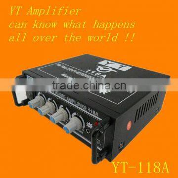 Soft antenna/CD/VCD/DVD/mini car voice amplifier YT-118A with Iron case/arms