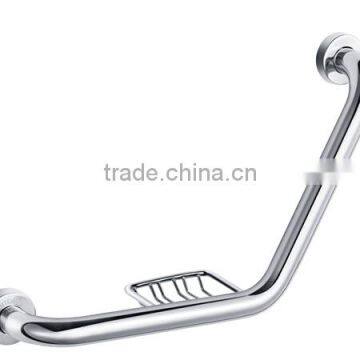 grab bar with soap holder