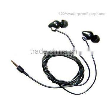 waterproof headphone for mp3 and mp4