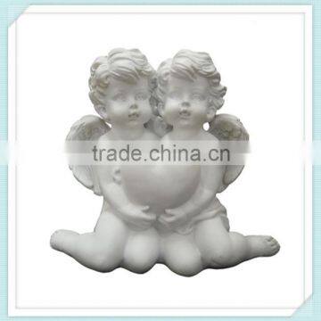 Antique white angel figurines