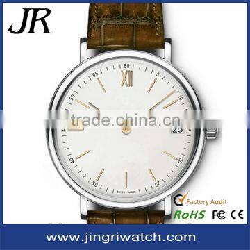 Mens Watches Top Brand Luxury Geniune Leather Strap Watch Men Ultra Thin Dial Clock Man Relogio Masculino 2016 photo-3