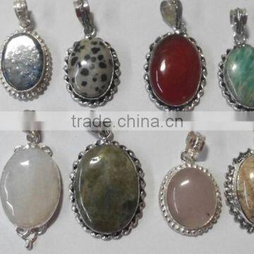Assorted Natural Stone Pendants
