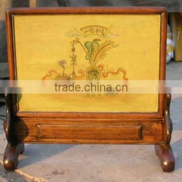 chinese antique drawing screen