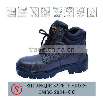 rubber cement genuine leather safety shoes