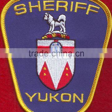 police patches merrow border iron on custom embroidery patches