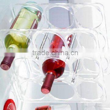 GH-RZ271 Strict request quanlity custom made nice looking acrylic display rack for red wine