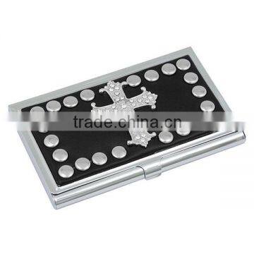 Studded Cross Business Card Holder Card Box Card Case