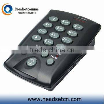 Popular simple black dialpad call center headset phone new telephone CHT-800