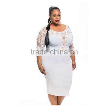 Clubwear 2016 sexy mature women dress ladies sexy fat women see through net dresses