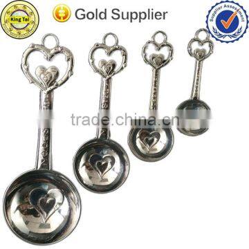 High quality fashion heart shape metal measuring spoon with cheap price