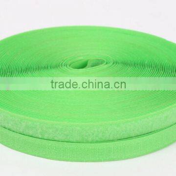 Customized size green color magic tape hook and loop straps