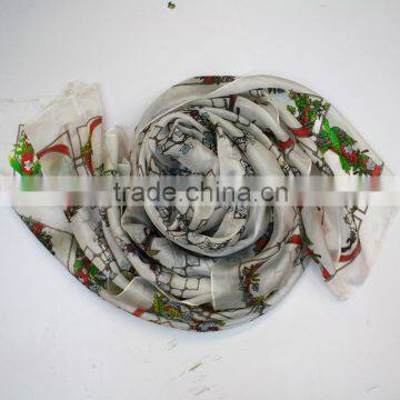Yiwu Market Silk Scarf Fashion Women Spring Summer Silk Scarf Quality Choice photo-3