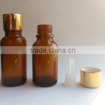 5ml,10ml,15ml,20ml,30ml,50ml,100ml amber glass essential oil bottle with child proof cap