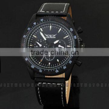 JARAGAR Brand Elegant Automatic Mechanical Watch 6 Hands Mens Watches Famous Wristwatch Leather Strap Relojes De Marca photo-4