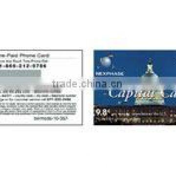 Various Prepaid Scratch Card