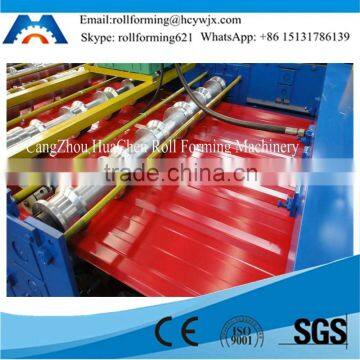 CE Certificated IBR Profile Double Steel Roof Making Machine Made By Huachen photo-4
