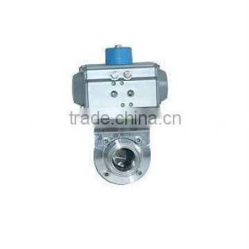 pneumatic sanitary butterfly valve