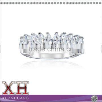 Fashin Beautiful Sterling Silver White CZ Marquise Ring for Women