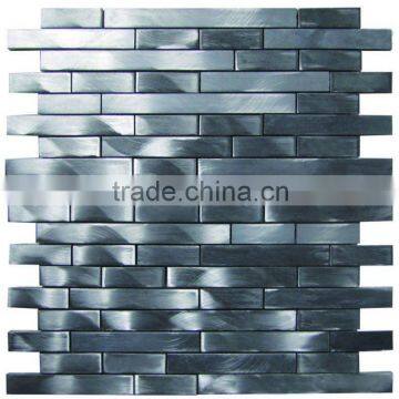 decorative brushed aluminum mosaic tile aluminum mosac tile metal tile backsplash