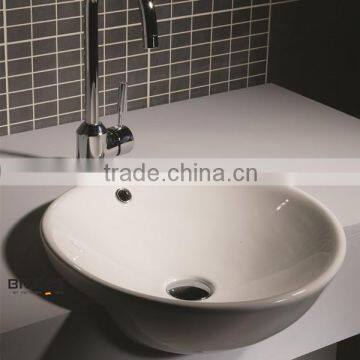 ceramic bathroom semi-recessed basin wash sink C2289W