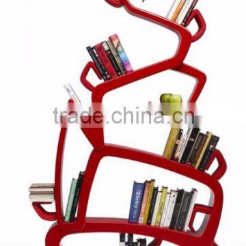 cheap decorative red bookcase