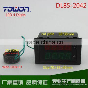 Dual LED 4 Digital AC 80-300V 0.00-100.0A Display Voltage and Current Meter Panel Voltmeter Ammeter photo-2