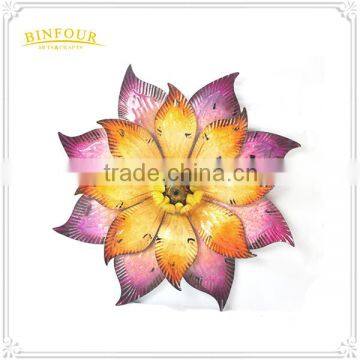 home decor metal wall decor 3D flower wall art handicraft