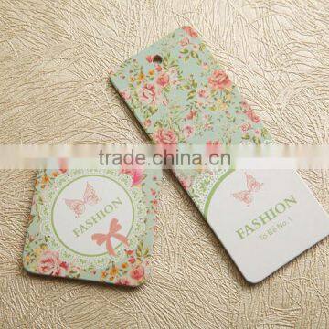 China printing paper hang tags with plastic string