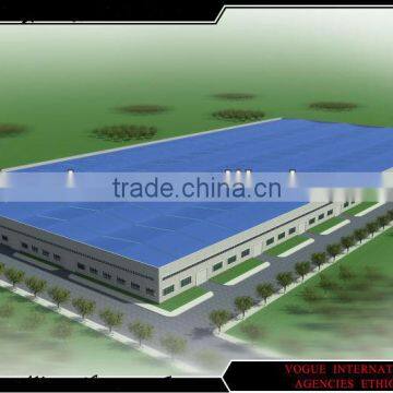 Prefabricated barns/warehouse with sandwich panels and metal roll up windows steel building