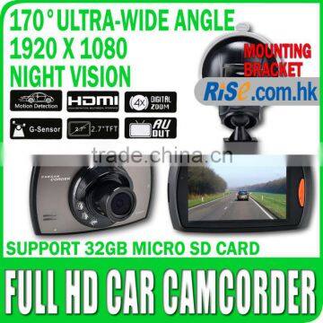 2.7" G30 DVR Camera 1080p Full HD Camcorder Video HDMI G-sensor 170 Car Recorder