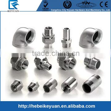 Stainless Steel Screwed Plumbing Pipe Fittings Male and Female End Connection