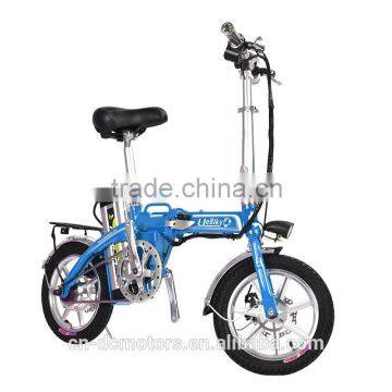 Mini Portable Folding Electric Bike / Electric Bicycle 14 Inch Made in Shenzhen, China