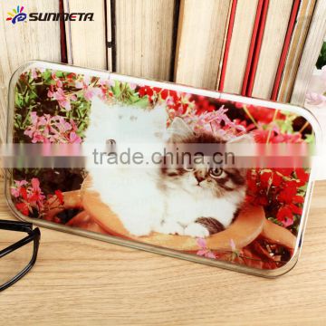 Sunmeta factory directly blank sublimation glass photo frame Electronic scales BL-19