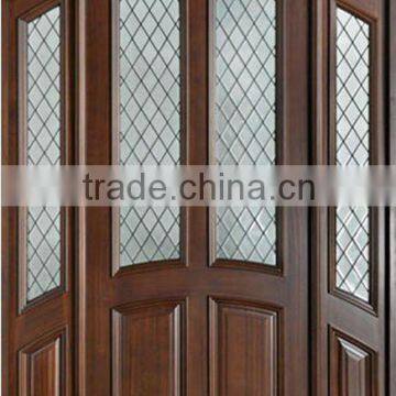 Wooden Glass Main Door Designs For House DJ-S9213MAST