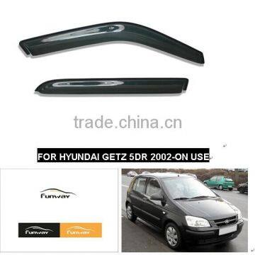 CAR DOOR VISOR RAIN DEFLECTOR FOR HYUNDAI GETZ 5DR 2002-ON USE