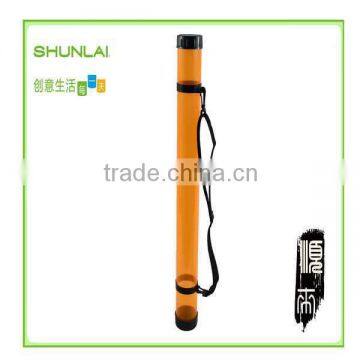 transparent empty plastic drafting tube