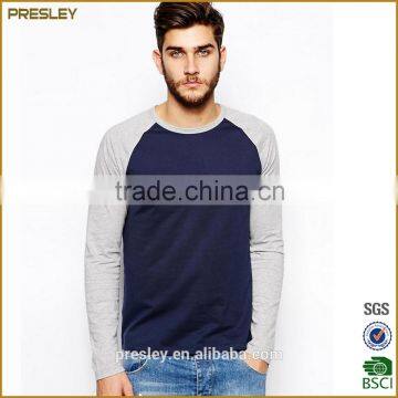 Wholesale Cotton 100% Plain Blank Raglan 3/4 Sleeve t Shirt, Custom Cheap 3/4 Sleeve Raglan t Shirts
