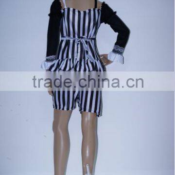 Halloween Hot Sale Merry Mime Women Clown Dance Uniform Instant Costume photo-3