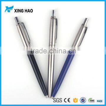 Promotional logo printing click action metal ball pen custom mtal ballpoint pen