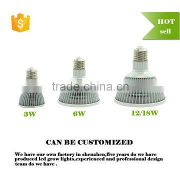 Best Selling E27 LED Grow Light Full Spectrum 12W Par Light Trademanager photo-3