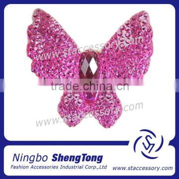 2014 Fashion Butterfly Bead Shining Resin Stone Beads